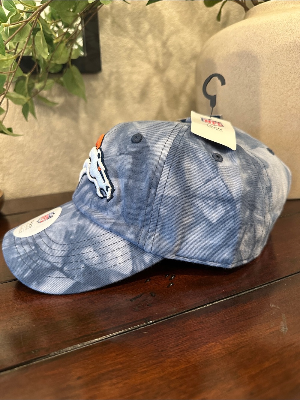 Denver Broncos Women's Tie-Dye Cap - Blue/Orange/White - Picture 3 of 8